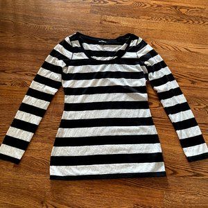 Black & White Lace Shirt from Express (size M)